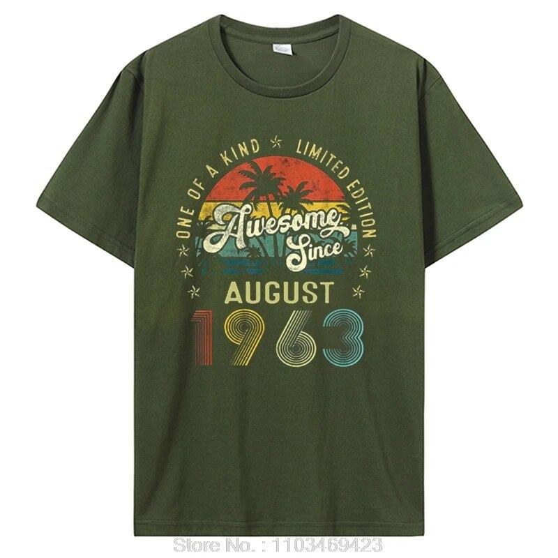 Потрясающая футболка с подарками на день рождения с 1963 года, футболка унисекс с графическим рисунком, хлопковые футболки, одежда 1963 года рождения