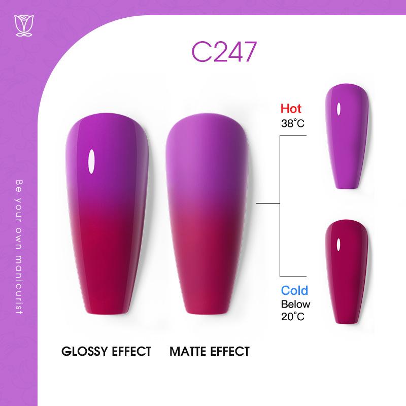 Клей для лака для ногтей с температурным эффектом, однотонный лак для ногтей, клей для лака с постепенным изменением цвета, клей для фототерапии, специальный маникюрный салон
