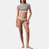 Calvin Klein Минималистичный Короткий Мягкий Бюстгальтер-Топ с Круглым Вырезом Женское Нижнее Белье QF7213-WBA