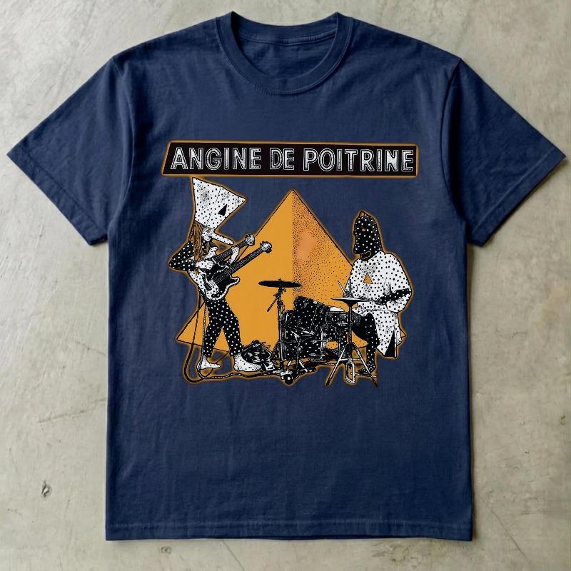 Angine De Poitrine Band Tshirt Angine De Poitrine Tee Alt Fashion Gift Dark Gothic Rock Tee Aesthetic Grunge Apparel