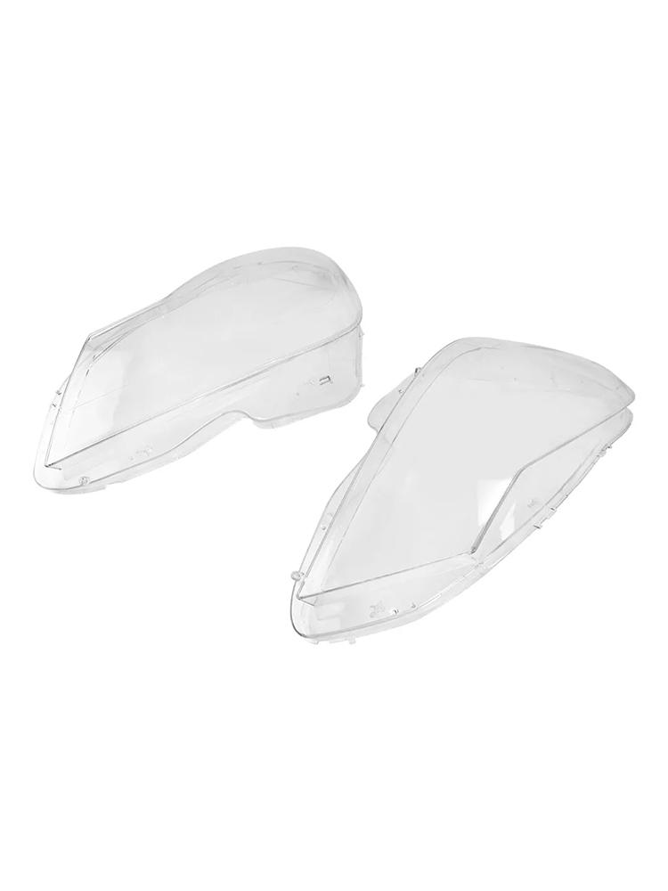 2PCS Front Headlight Lens Cover LampShade For Mercedes Benz C W204 2011-2015