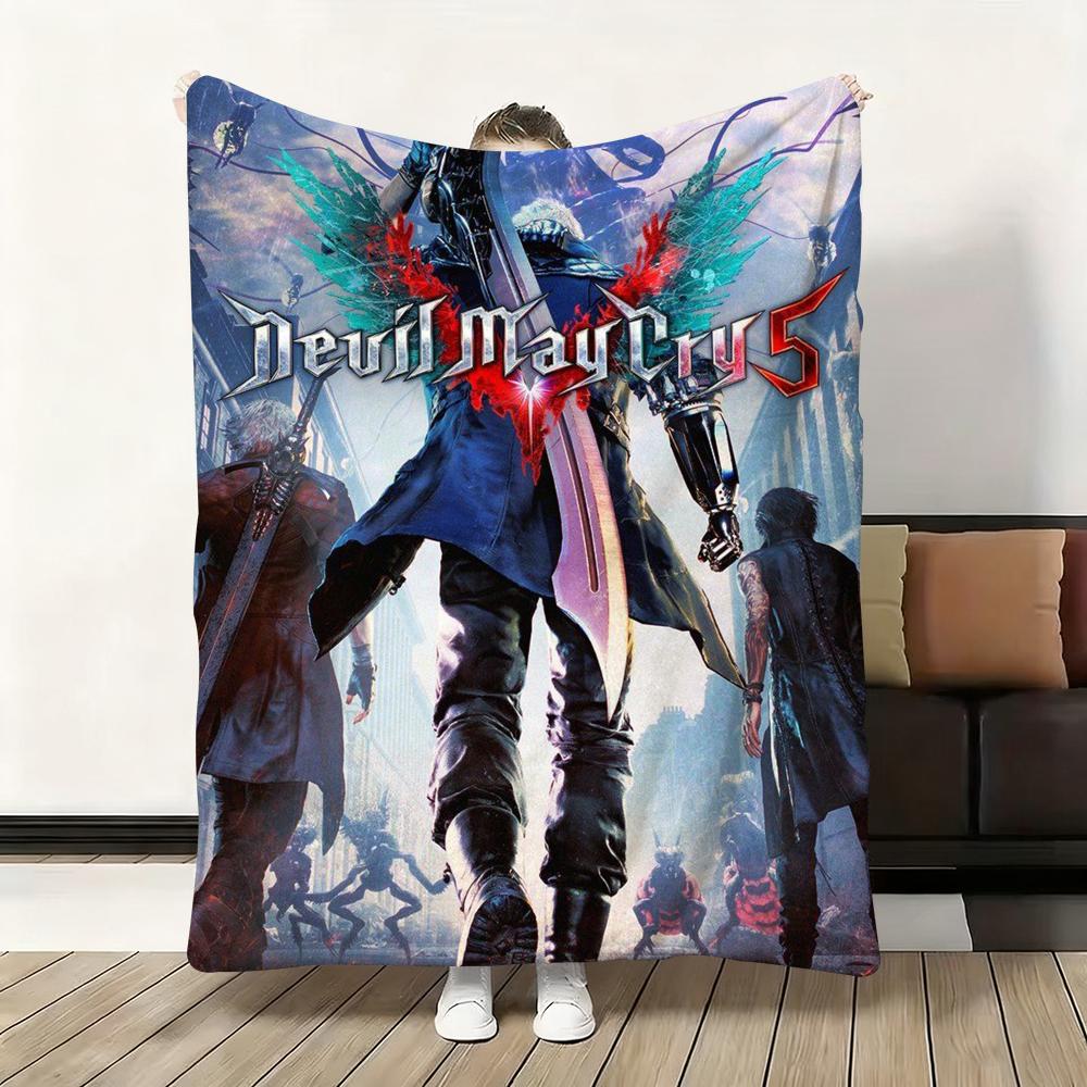 D-Devil M-May Cry-S Плед-накидка Фланелевый Пушистый Мягкий Теплый Приятный для Кожи Плед для Дивана Кровати Офиса Дневного Сна Зима