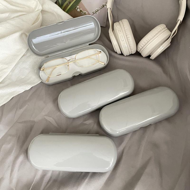 Кремовый цветной футляр для очков, дорожный защитный органайзер для очков, женские портативные милые солнцезащитные очки, коробка для хранения очков