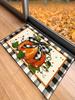 Thanksgiving Pumpkin Bow Doormat Comfortable Noise-Reducing Entrance Hallway Mat Bathroom Rug Home Decor