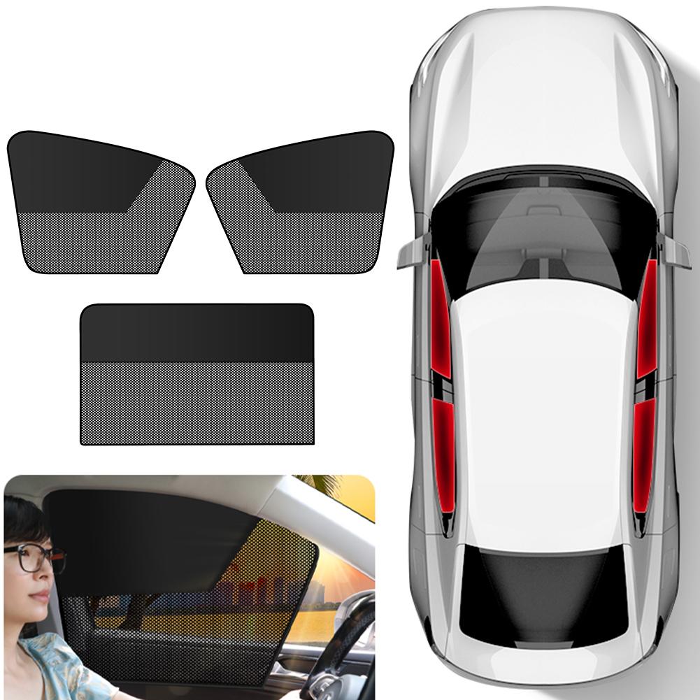 Magnetic Car Priavcy Curtains Light Blocking Car Net Sun Visor Summer Protective Window Shade for Car Camping Napping Sleeping