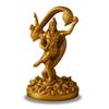 'Шивджи Васуки' Золотая Антикварная Полирезиновая Фигурка Идол Статуя Шива Мурти с Васуки Статуэтка для Мандира Домашнего Декора, Высота 6 Дюймов, Религиозная