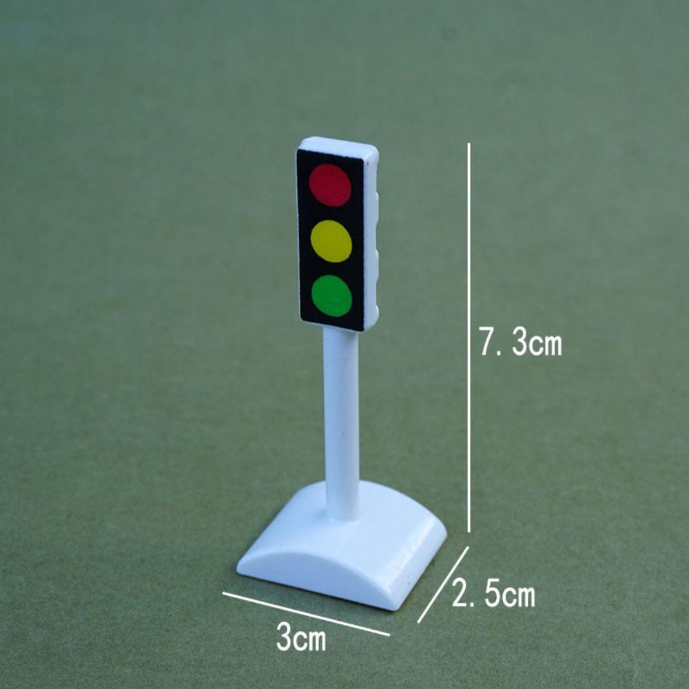 Model Toy Simulation City Road Signs Road Block Mini Traffic Road Signs City Street