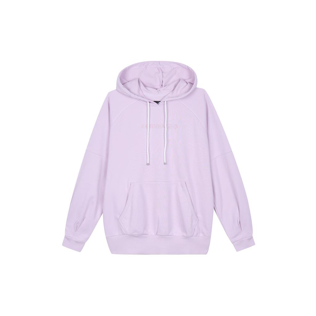 (WMNS) Вязаная толстовка с вышивкой логотипа Converse, фиолетовая, женская 10023945-A03