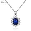 Sunflower Blue Gem Pendant Necklace - Women's Luxury Fashion Choker
