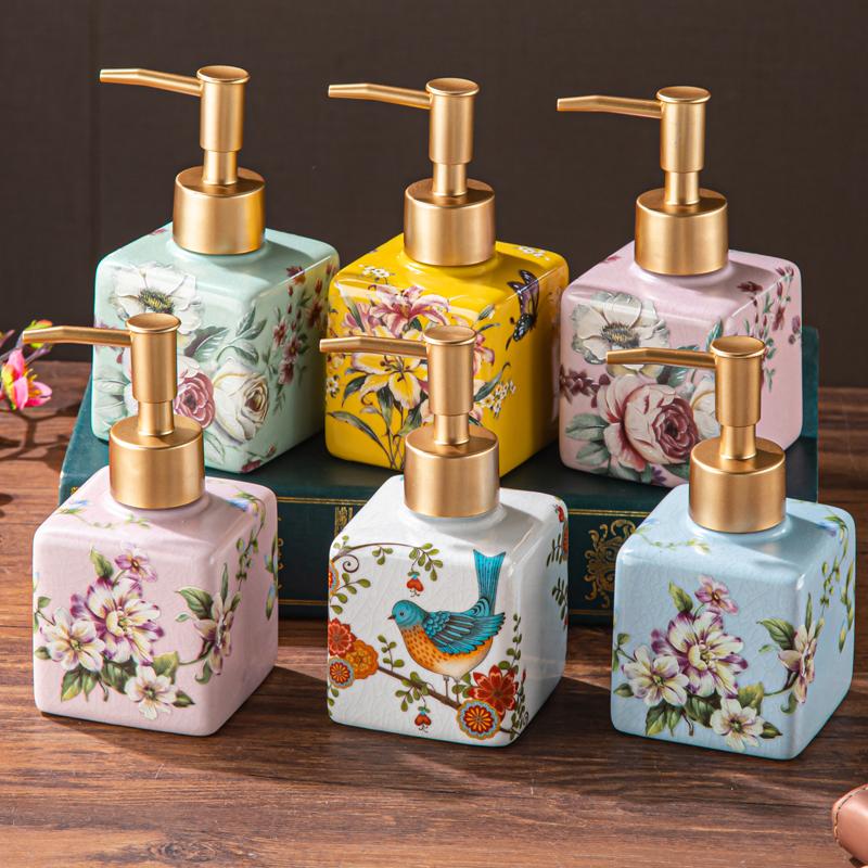 Американская керамическая бутылка для антисептика для рук ванная комната гостевой дом отель гель для душа пустая бутылка отдельная бутылка пресс-дозатор