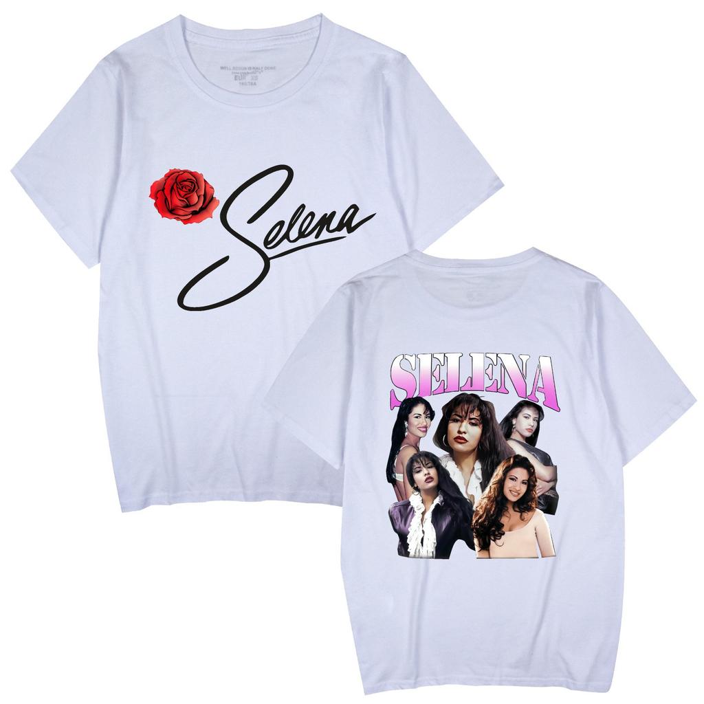 Singer Selena Quintanilla TShirt Women Short Sleeve Cotton Tshirts Casual Summer ONeck Cool Tees Shirt