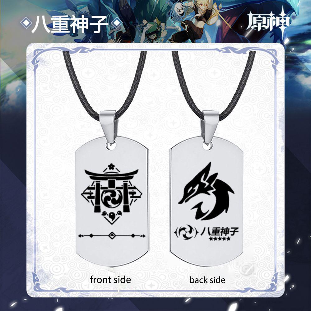 Модное мужское ожерелье с подвеской Genshin Impact, ролевые игры, подарки для любовников