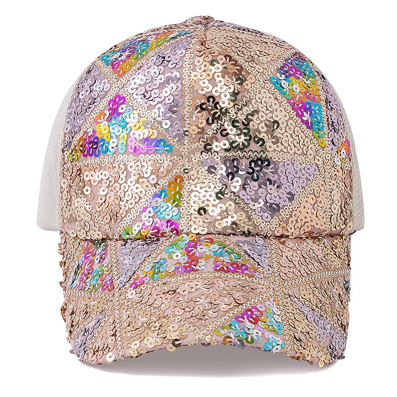 Новая весна лето женская блестящая нерегулярная диагональная кепка женская кепка женская уличная сетчатая кепка дальнобойщика модная кепка