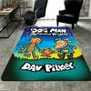 Dog Man Style Digital Art Rug Floor Mat for Living Room or Bedroom Soft and Comfortable Carpet a Gift for Birthday and Holiday.