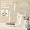 New Pet Three-in-one Comb, Stainless Steel Fine-toothed Comb, Bristle Remover, Needle Comb, Dog Brush, Cat Comb, Removal of Loose Hair