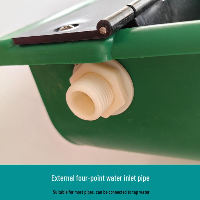 Автоматическая утолщенная пластиковая поилка с шариком-поплавком для крупного рогатого скота и лошадей