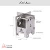 Микро-печь Bushbox EDC, Титановая микро-плитка, Костровище, Портативная плита