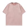 2025 Summer Men Short Sleeve Tees Men Women Vintage T-Shirt Loose Casual Basic Shirt O Neck Solid Color Oversized Tops