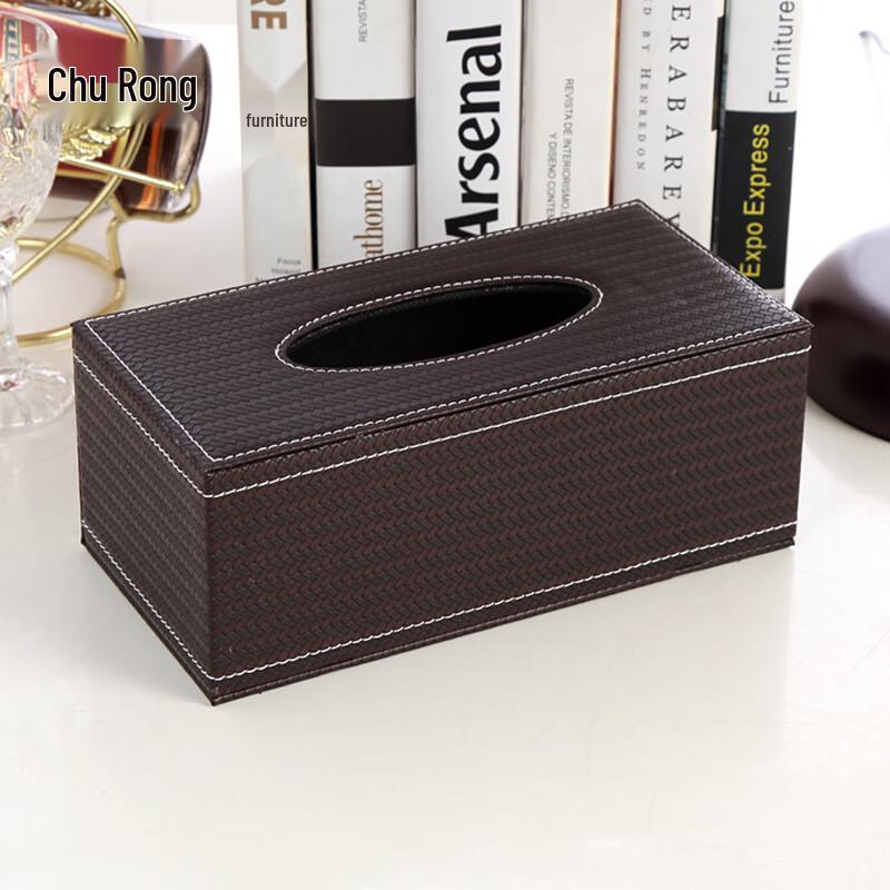 Churong Наружная дорожная большая коробка для салфеток из ПУ-кожи (2-Pack)