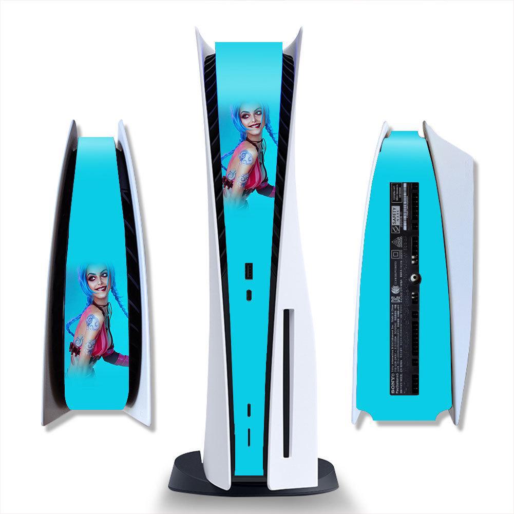 PS5 Matte Black Cartoon Protective Side Sticker