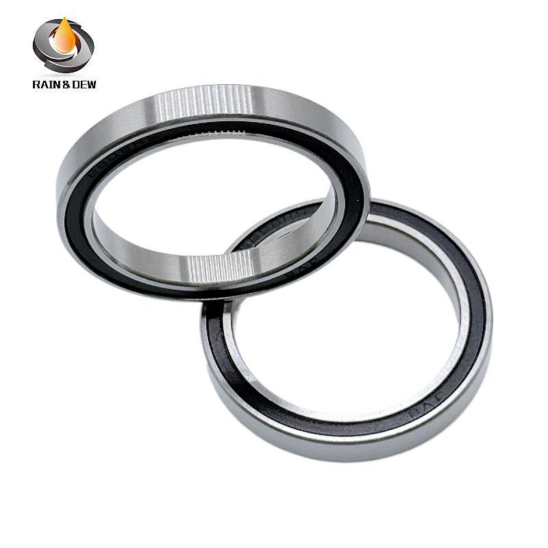 Стальной шариковый подшипник 6808RS 40×52×7мм с двухсторонним резиновым уплотнением для двигателей, инструментов, медицинского оборудования.