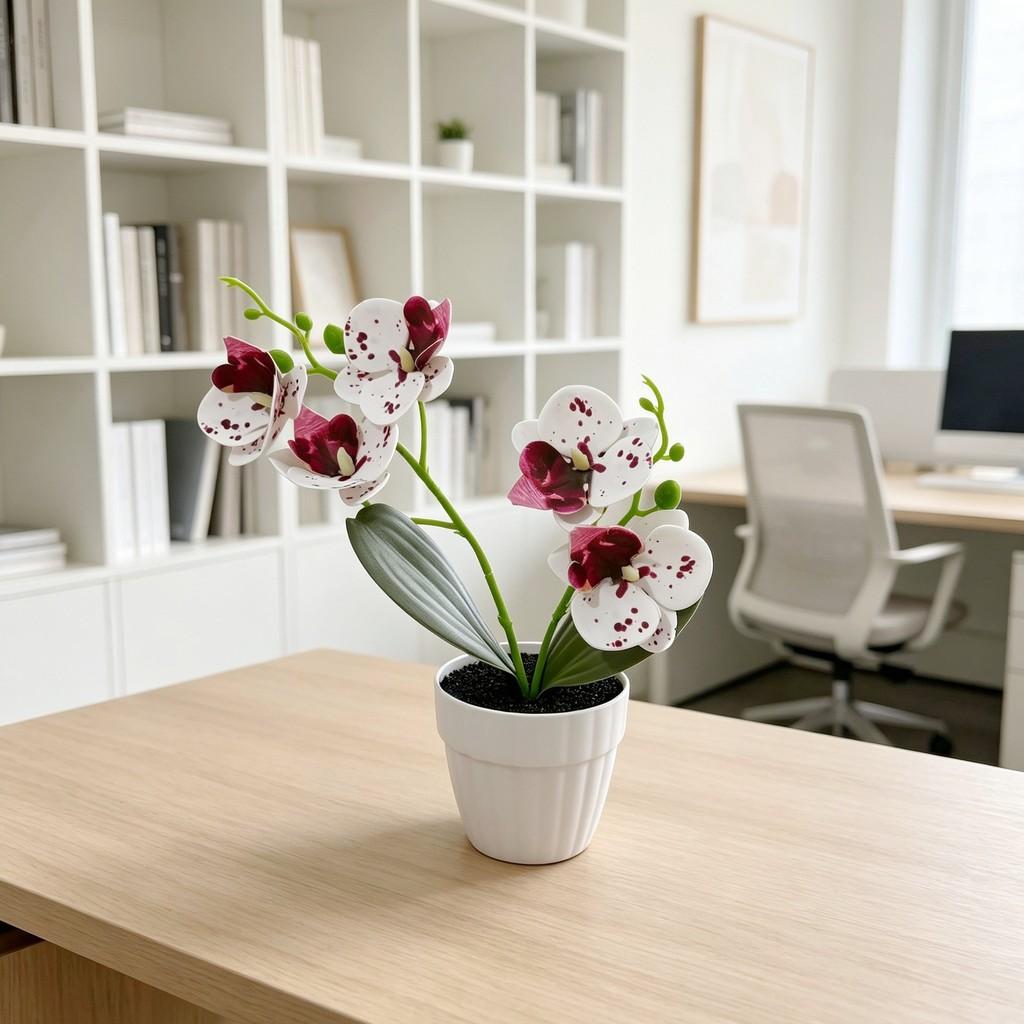 Artificial Butterfly Orchid With Plastic Material Perfect For Living Room And Event Decor