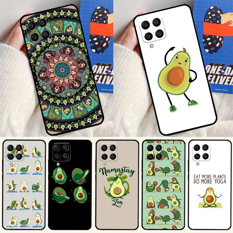 Авокадо Йога Забавный Рисунок Для Samsung Galaxy M15 M35 M21 M16 M06 M33 M13 M53 M11 M31 M55 M14 M34 M54 M12 M32 M52 Чехол