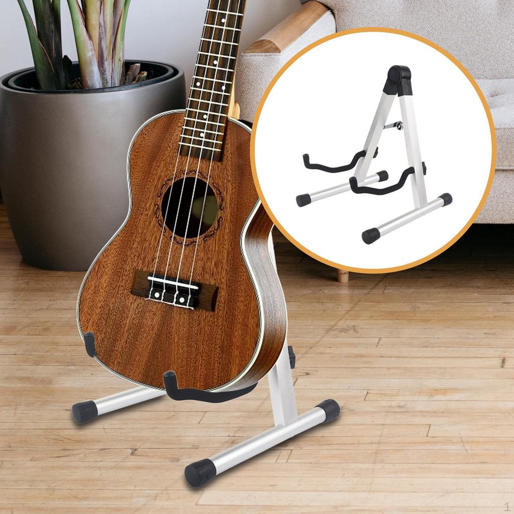 Складная гитарная стойка А-образной рамы Поролоновые держатели Стабильная поддержка Держатель для скрипки укулеле классической гитары