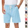 Мужские спортивные хлопковые льняные повседневные свободные шорты Повседневные пижамы с карманами для бега Брюки