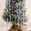 Crystal Clear Christmas Tree Ornaments Creative Party Holiday Decor New Icicle Decorations