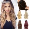 22 Inch Wavy Fashion Lady's Wig Invisible Synthetic Chemical Fiber Hair Extension Without Clip Invisible Silk Wig