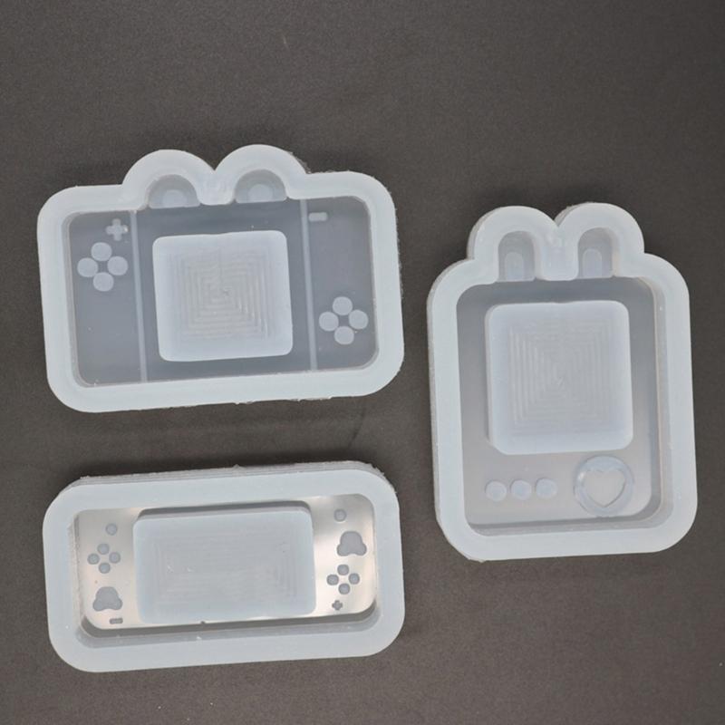 Silicone Heart Rabbit Quicksand Resin Moulds Jewelry Pendant Epoxy Mold DIY Necklace Pendant Mold Resin Shaker Mould