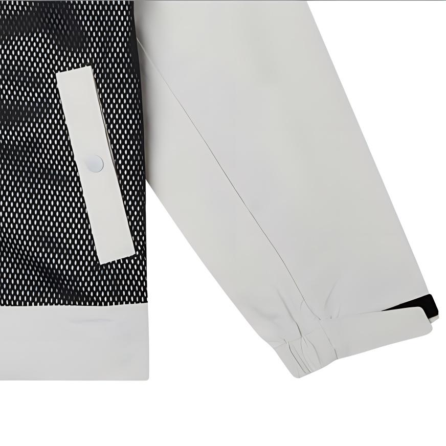 New Balance Classic Logo Print Jacket Asia Sizing 'White Grey' Men's AMJ11332-OGR