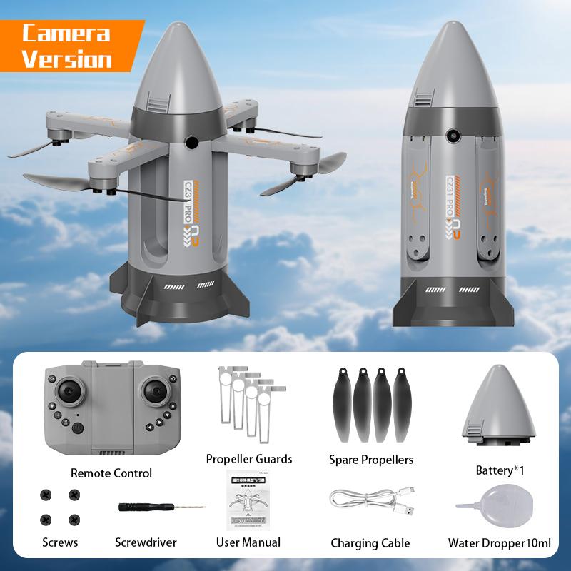 Бесколлекторная RC Звездная Корабль Летающая Игрушка Складной Ракетный Самолет Трюковая Ракетная Машина Радиоуправляемая Летающая Космическая Ракета Игрушка с Распылителем