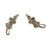 Small Crocodile Statue Brass Brass Figurine Exquisite Key Chain  Desk