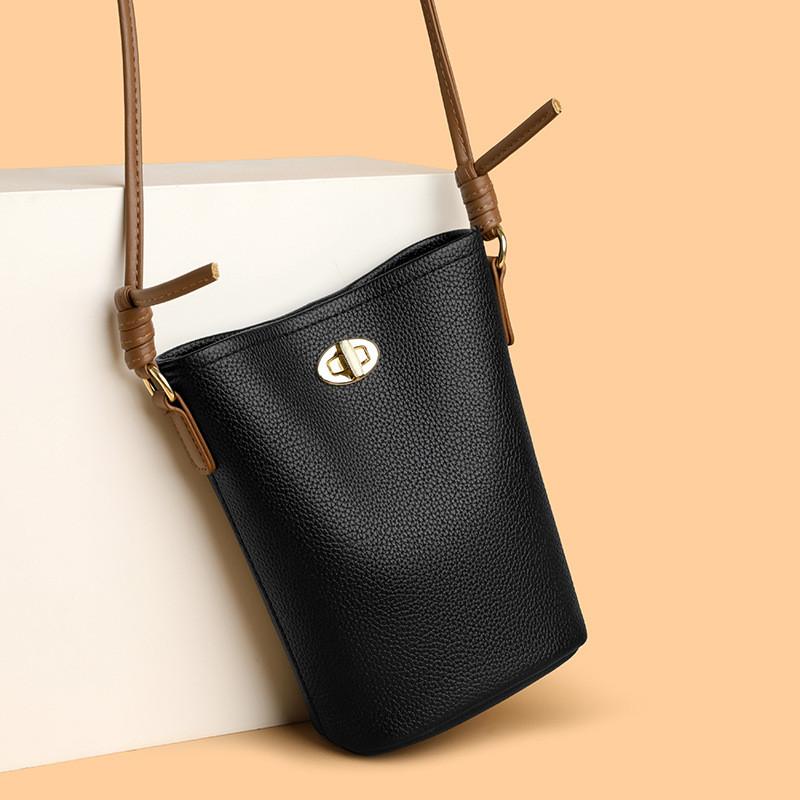IELGY All-Match Bucket Bag Fashion Commuter Messenger Shoulder Bag