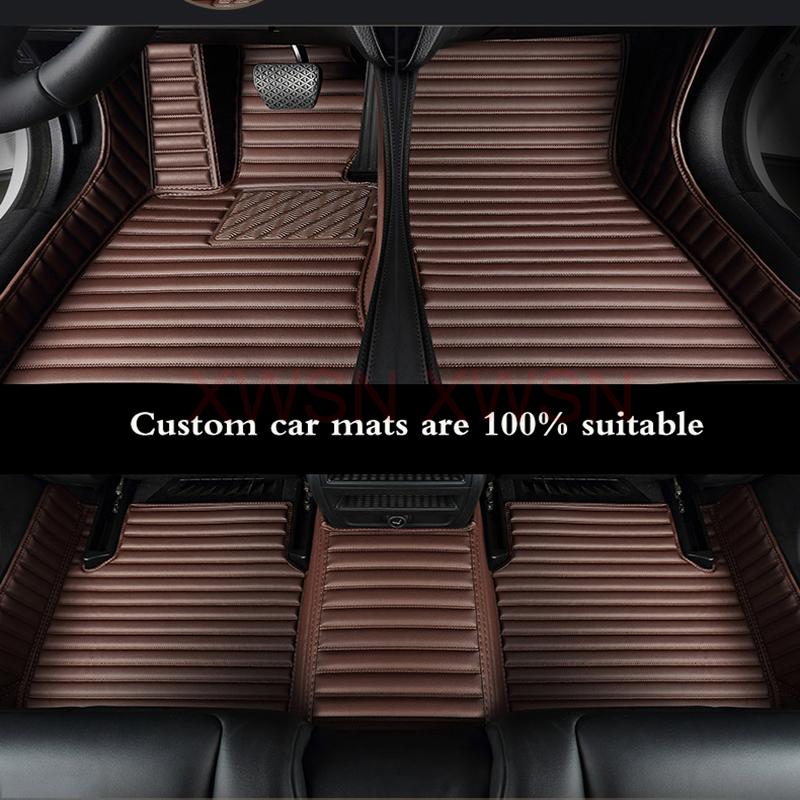 Striped Pu Leather Customized 5D Car Floor Mat for Nissan Patrol Y61 Y62 Quest 2011-2017 Cefiro 2004-2006 Interior Accessories