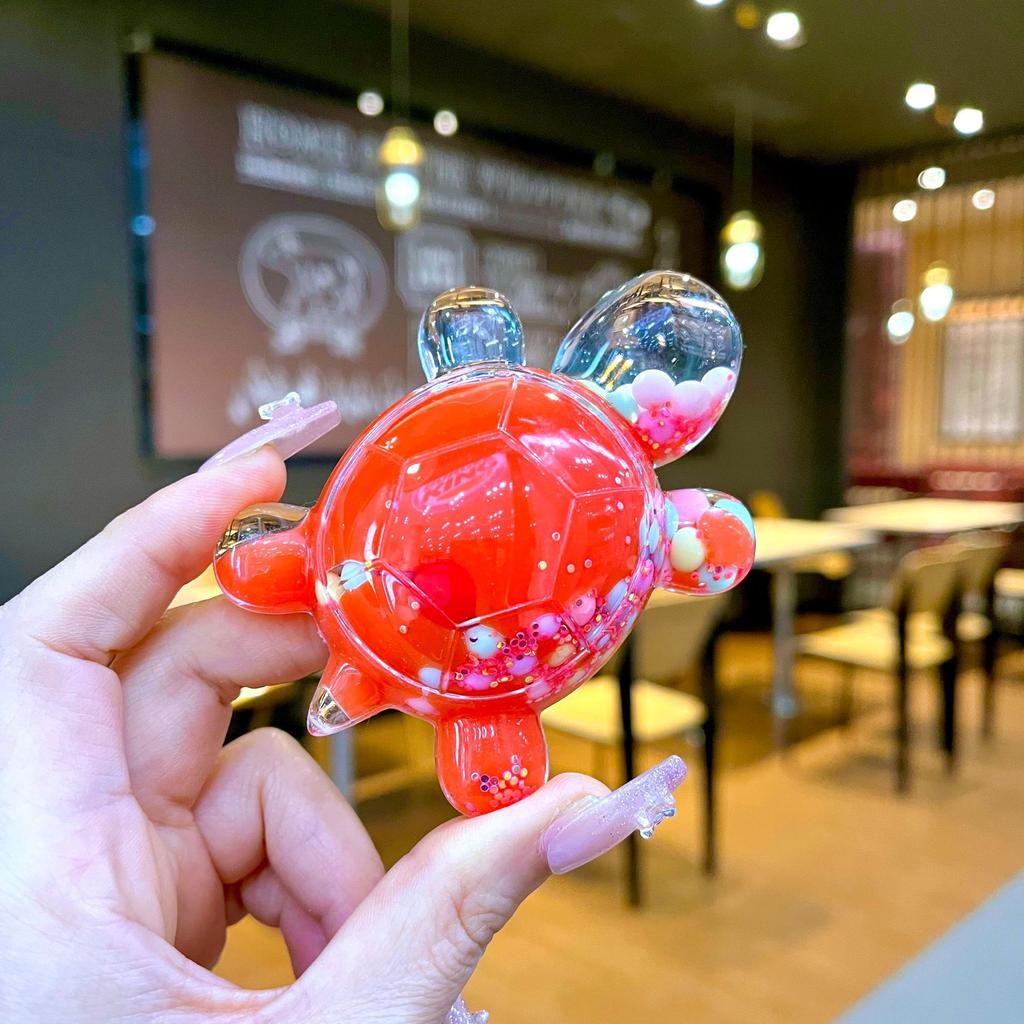 Diy Creative Table Toy Gift with Luminous Sand, Dazzling and Sparkling Turtle Ornaments