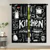 Kitchen Theme - Pole Bag Curtains, Bedroom, Living Room And Kitchen Decoration, Home Decoration, Window Decoration