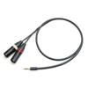 ONKODO 2534 Y-образный кабель 4,4 мм, 5-контактный штекер на 2 XLR штекера, 2 м