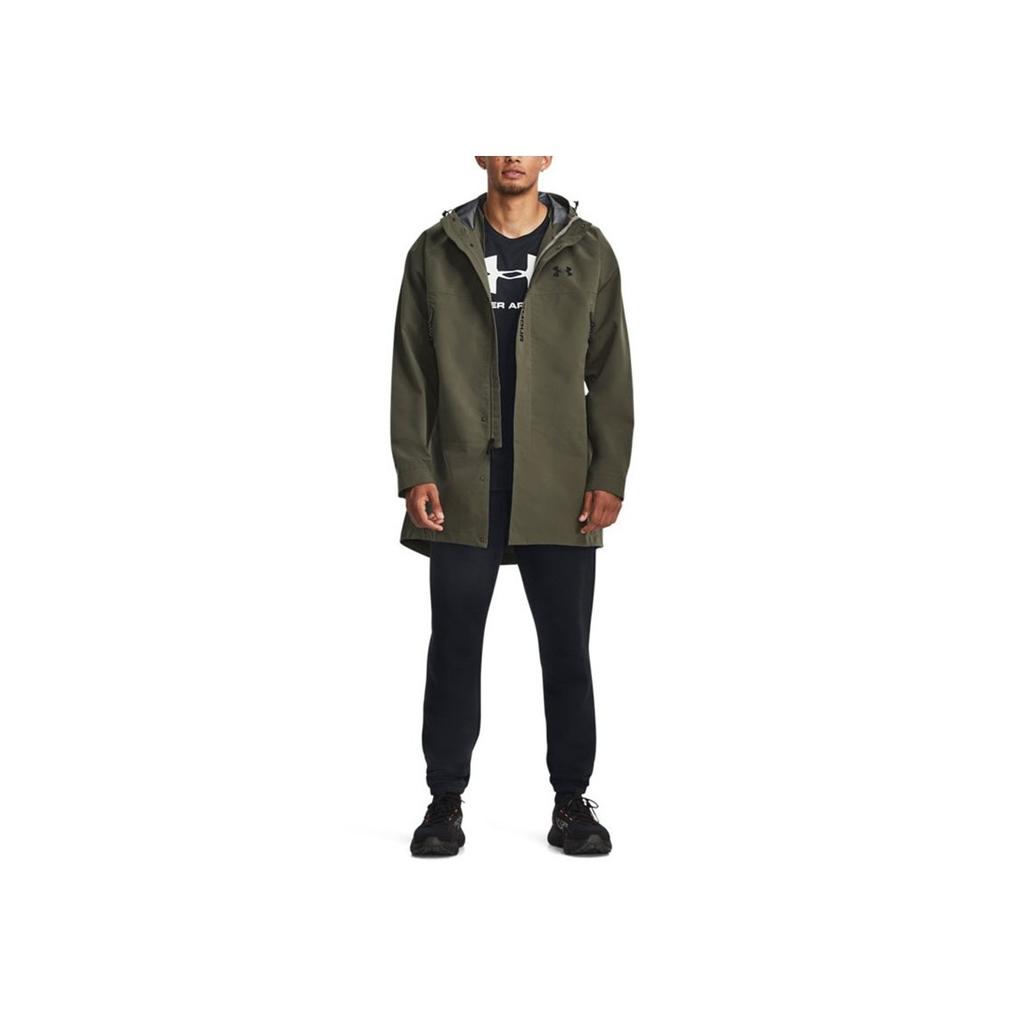 Under Armour Storm Letter Logo Print 3-Layer Protective Training Sports Jacket Men Jackets Green 1375446-390