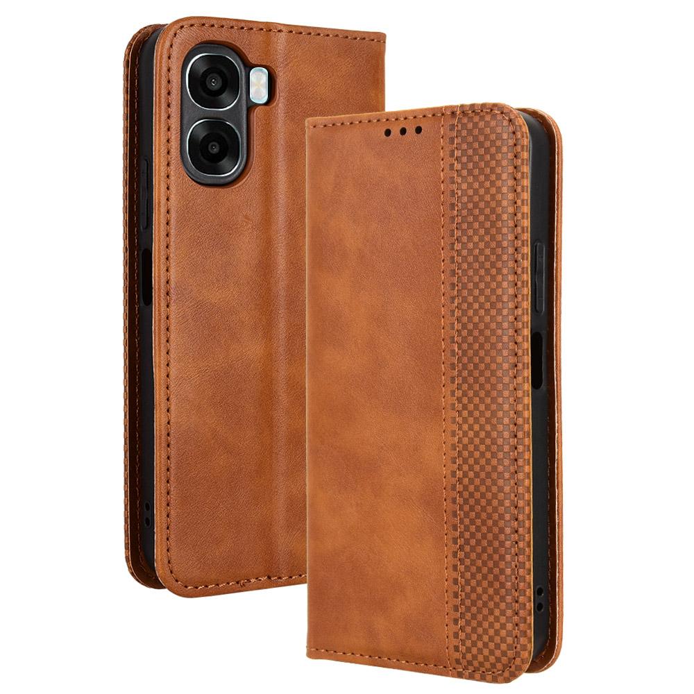 Flip Cases for OPPO A6X Leather Case [Flip Vintage Leather] Shockproof Durable Retro Phone Case