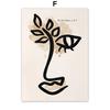 Abstract Boho Leaves Lines Face Heart Sun Posters And Prints Canvas Painting Nordic Wall Art Pictures Living Room Home Decor