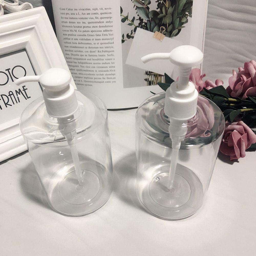 Прозрачный круглый дозатор для мыла с круглой головкой и гелем для душа