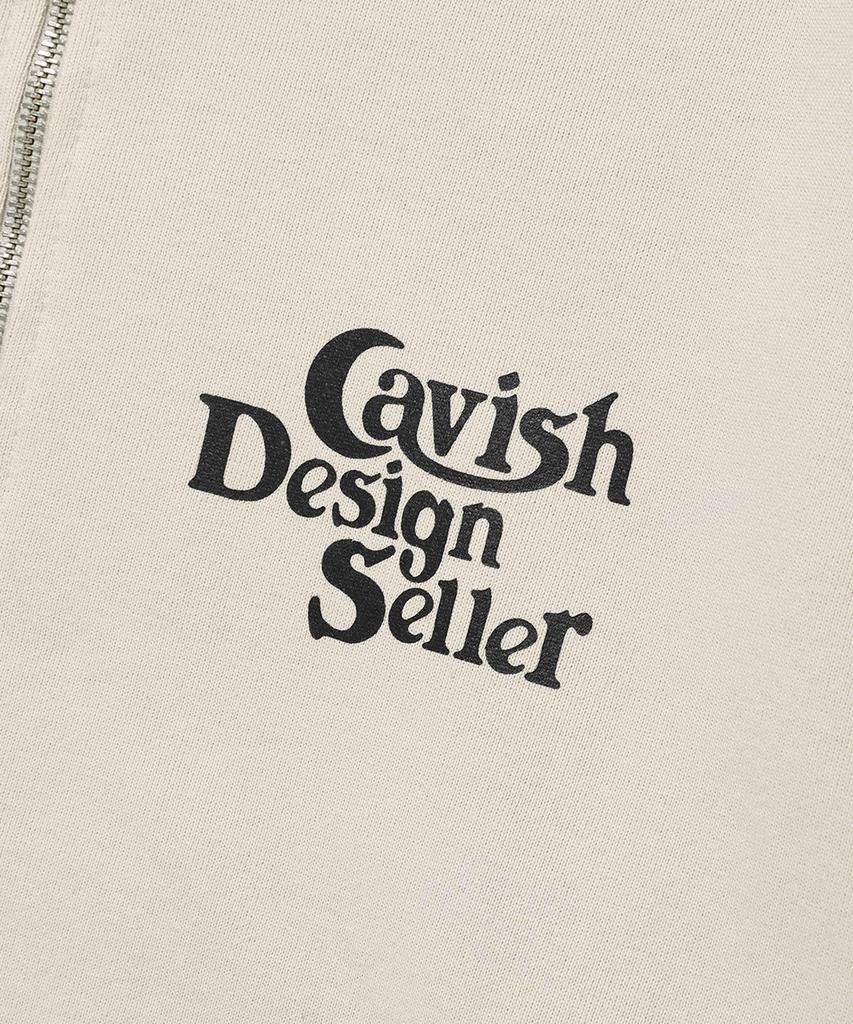 Cavish Худи на молнии с логотипом продавца Бежевый(Cv2Fsum480A)