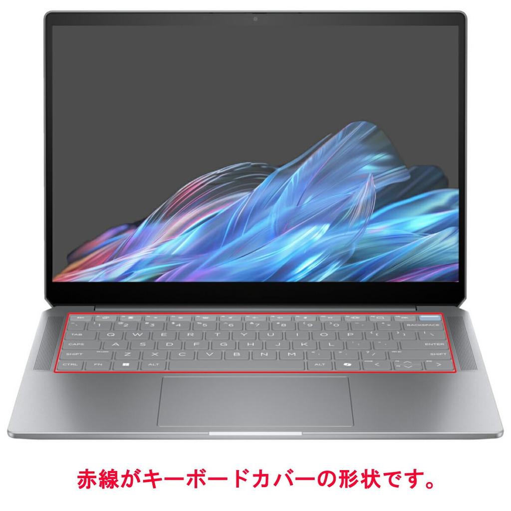 Прозрачная защитная пленка для клавиатуры ClearView для модели HP OmniBook Ultra 14 2024 года Сделано в Японии 14-fd [Тихая]