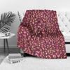 Soft Cozy Watercolor Floral Fleece Blanket Throw for Women Girls Sofa Bed Decoration Gift
