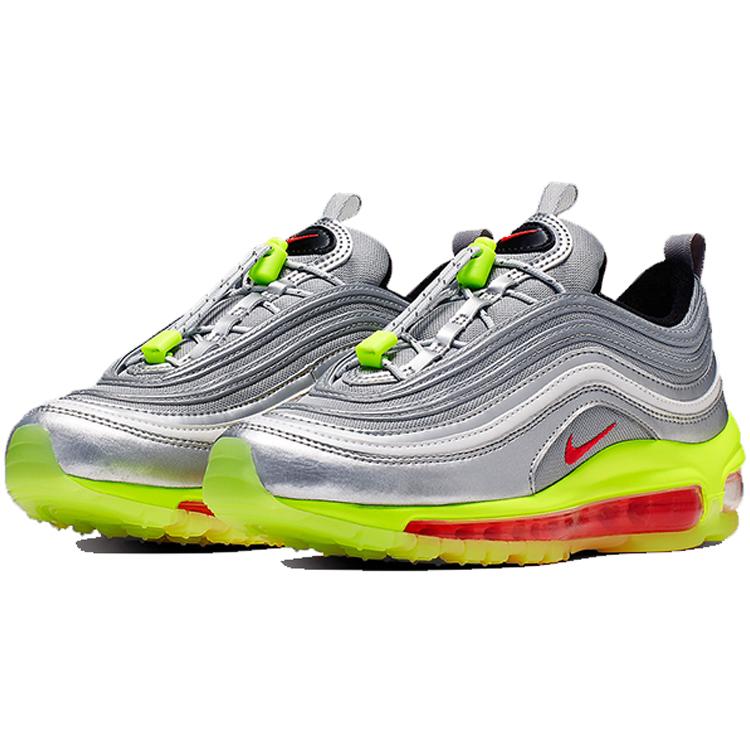 Nike Air Max 97 Rft Металлический Серебристый Красный Орбит Вольт GS BQ8437-002