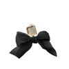 Simple Temperament Black Bow Stud Earrings Cold Personality Earrings French Niche Versatile Earrings Women