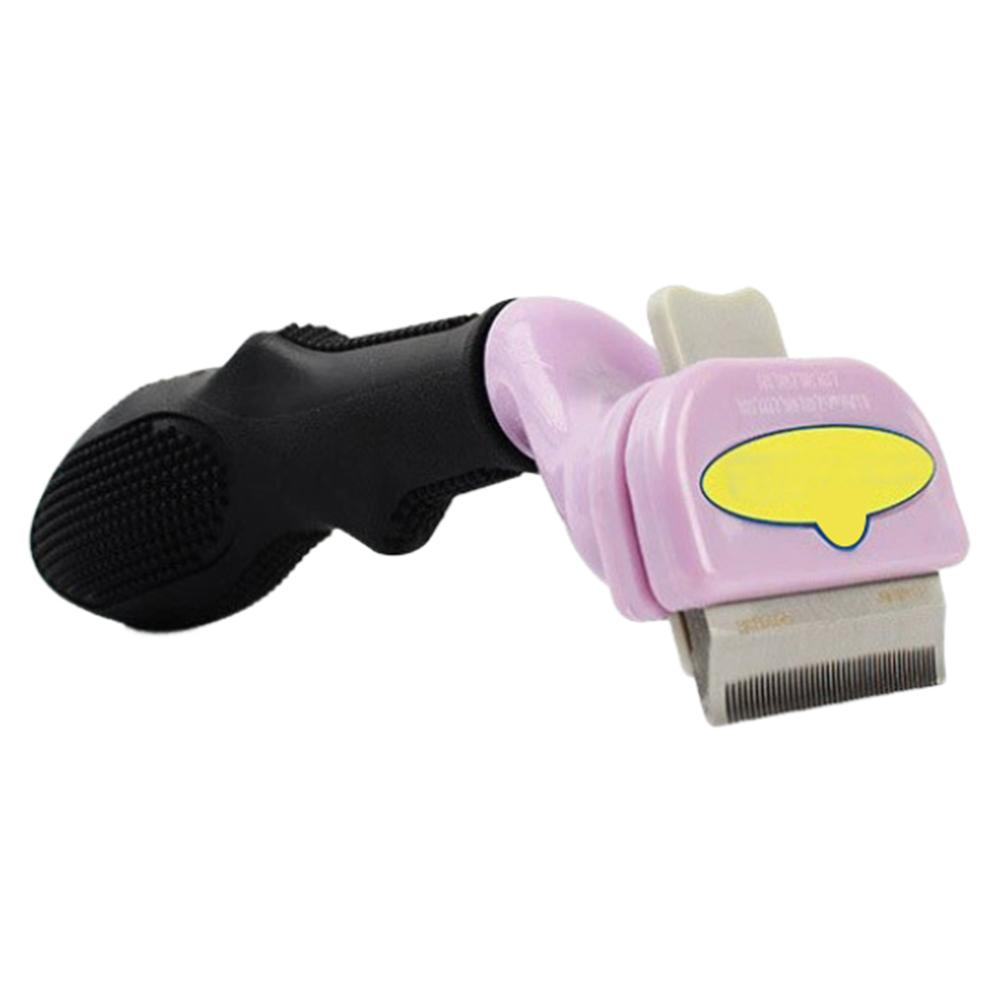 Deshedding Brush Removes Loose Hair and Tangles Pet Grooming Brush Self Cleaning Slicker Brush for Long Short Haired Dogs Cats